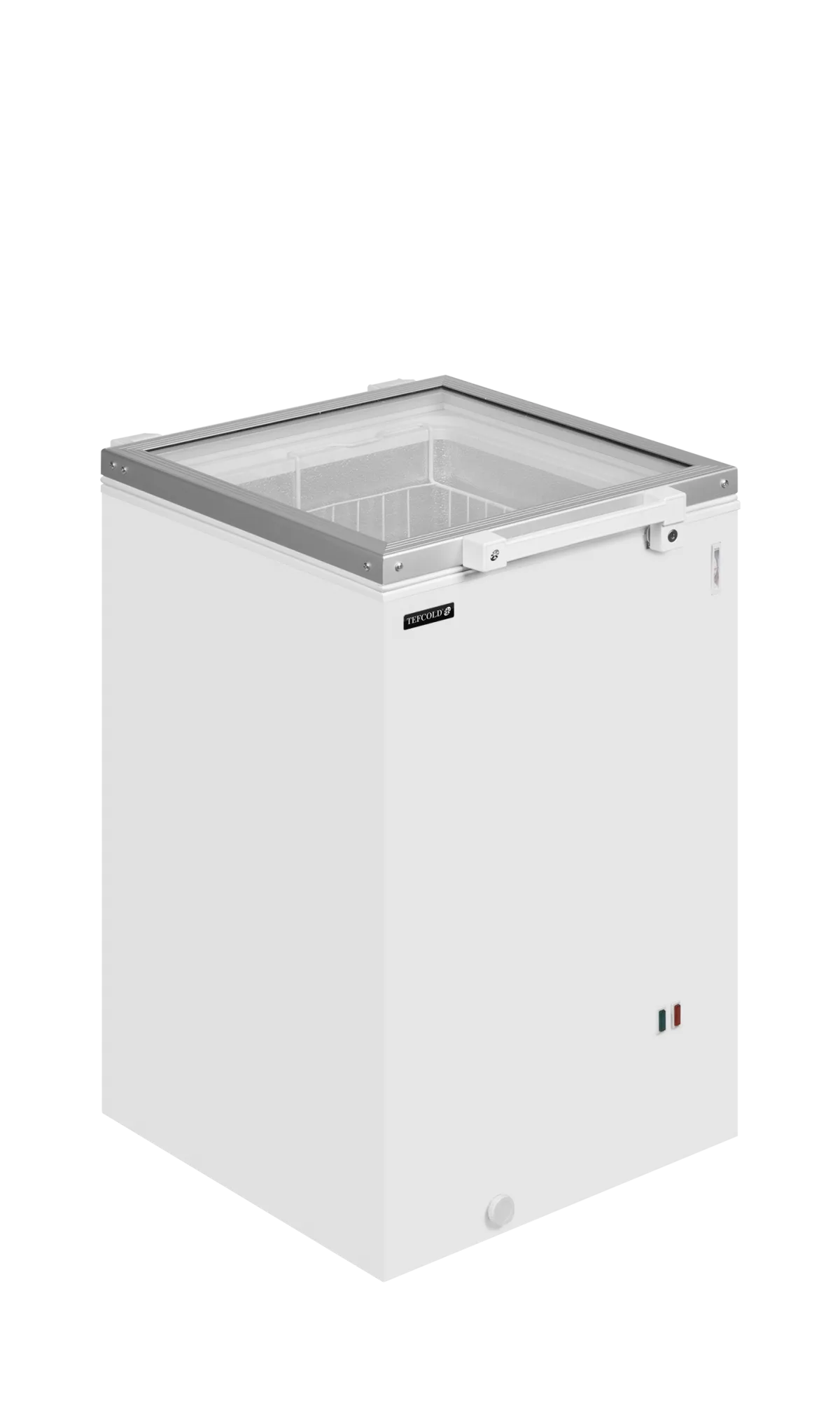 ST160 Hinged Glass Lid Chest Freezer