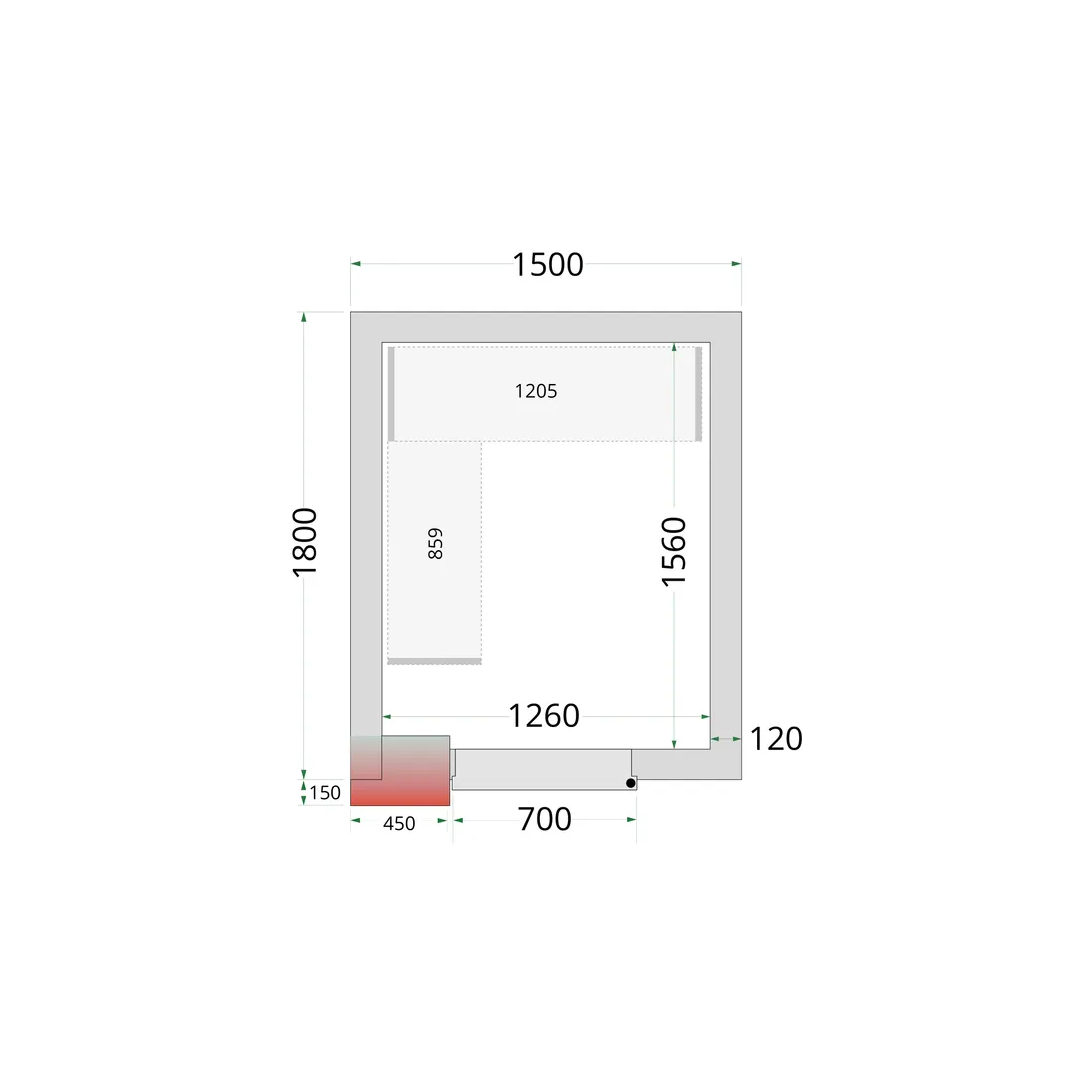 CRNF1518 Shelf Kit CRNF1518