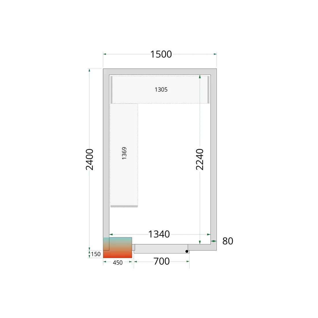 CRPF1524 Shelf Kit CRPF1524