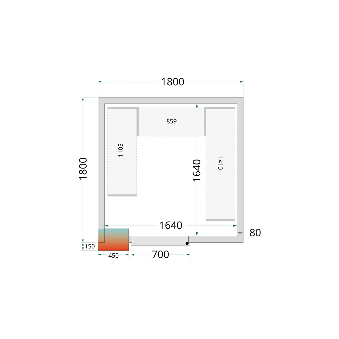 CRPF1818 Shelf Kit CRPF1818