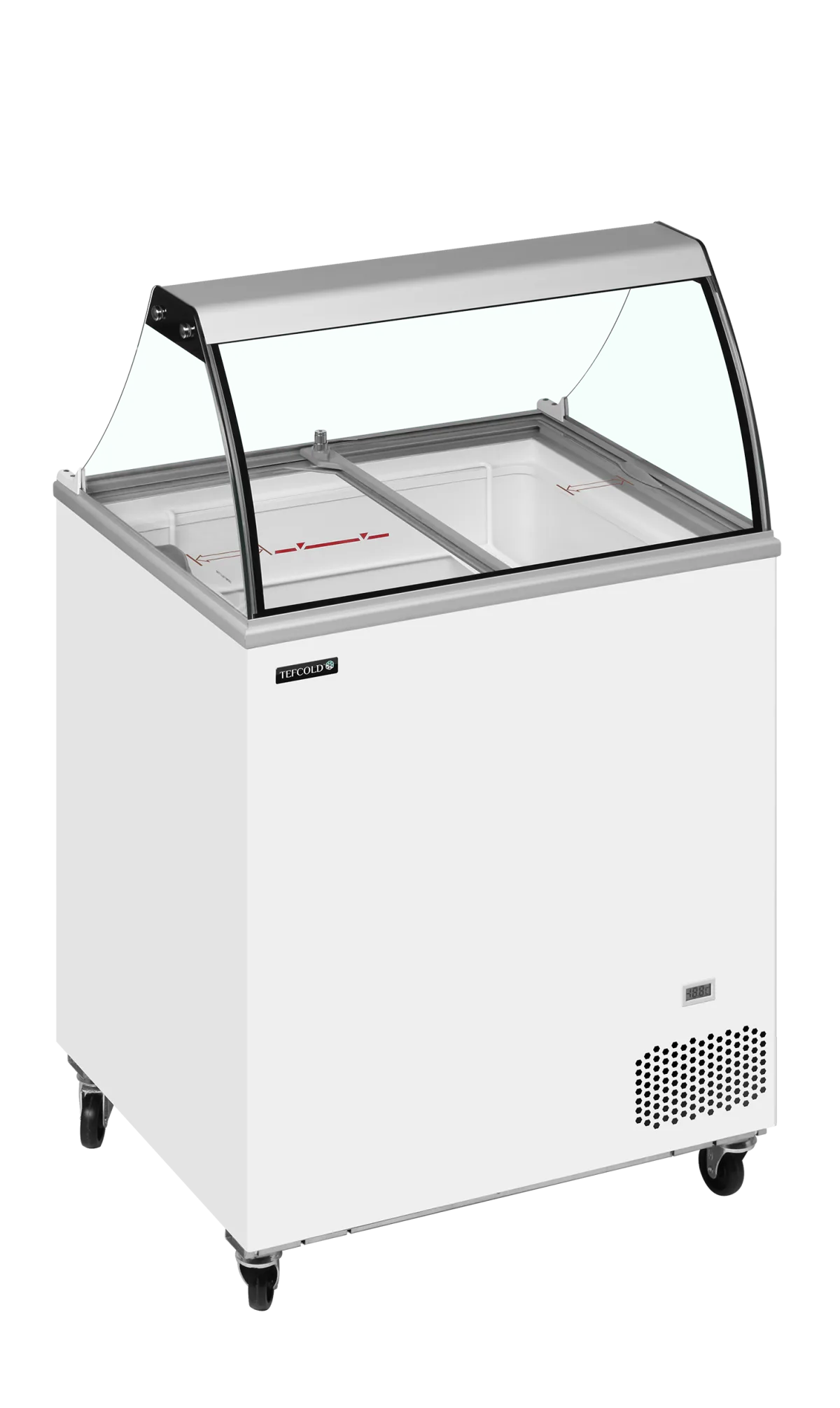 IC201SC + CANOPY Scoop Ice Cream Display w/Basket