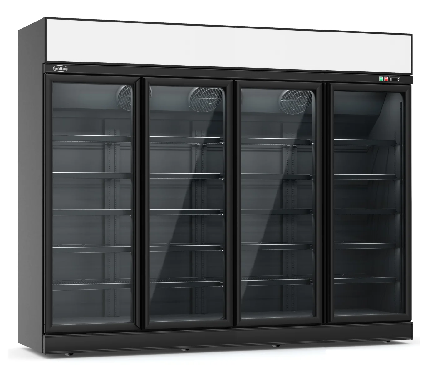 Refrigerator 4 Glass Doors Black INS-2060R BL *transport ON Request* **note: There Is A Higher Inrush Current, Which Makes A Circuit Breaker With Type C Characteristic Necessary.**