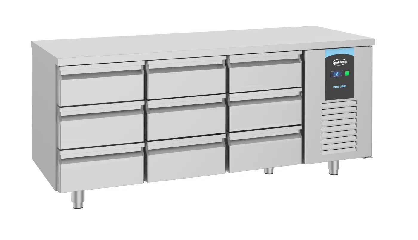 700 Refrigerated Counter 9 Drawers Energy Line