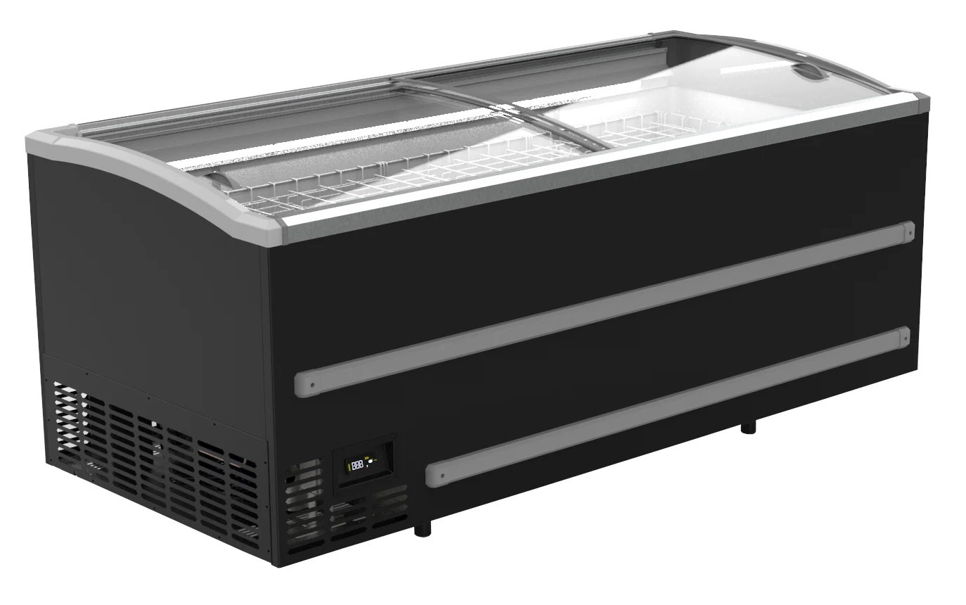 Supermarket Chest Freezer Black 2500 Automatic Defrost *transport ON Request*